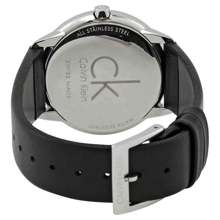 NEW Calvin Klein Minimal Leather Ladies Watches - Black K3M221CY