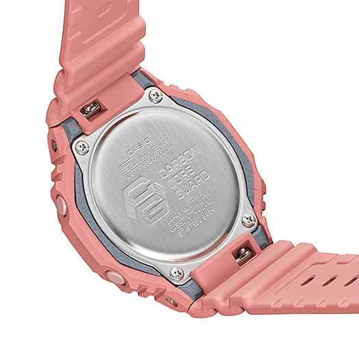 CASIO Pink G-SHOCK Women Watch #GMA-S2100-4A2ER back view details