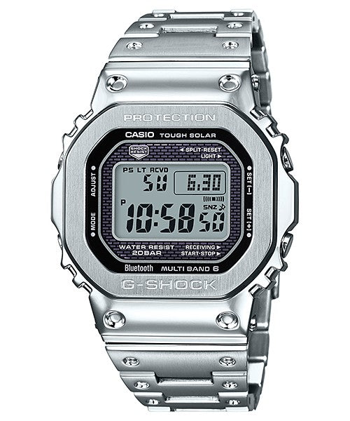 CASIO G-SHOCK Silver Radio-controlled Watch #GMW-B5000D-1DR front