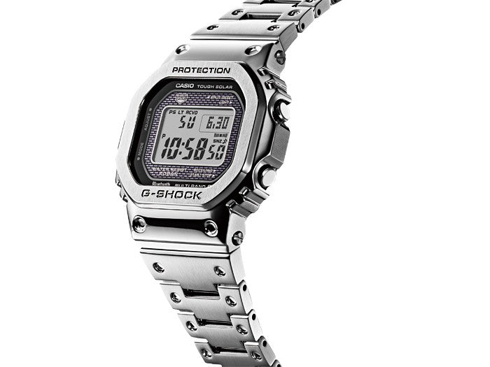 CASIO G-SHOCK Silver Radio-controlled Watch #GMW-B5000D-1DR side